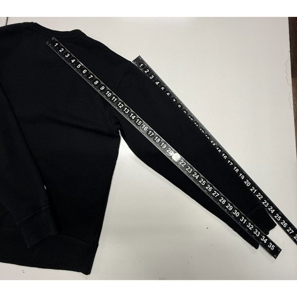 Champion Sweatshirt Mens Medium Black Fleece Lined Pullover Activewear Outdoors - Picture 4 of 11